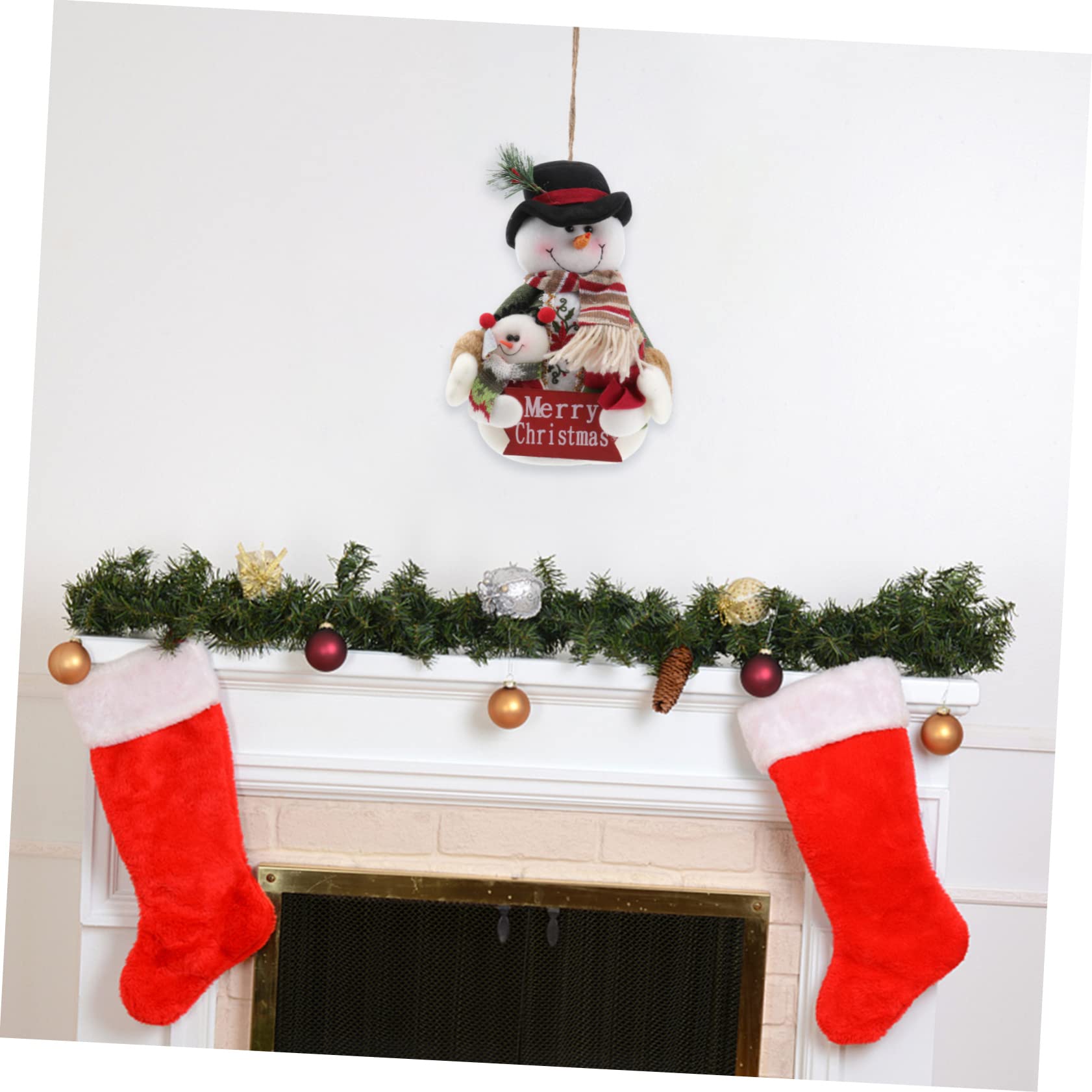 ifundom 2 Piezas Muñecas De Decoración Navideña Estatuilla De Muñeca De Navidad Muñeca De Papá Noel Muñeco De Nieve Adorno De Muñeca De Navidad Bonecas Escritorio Regalo Mayor