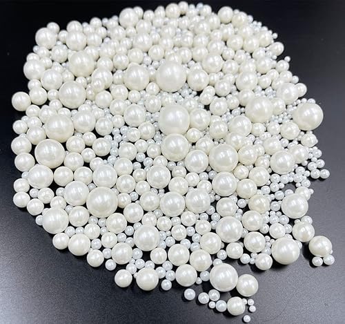 Miniatura 7 de Sprinkles Sugar Pearls 120 g 4.2 oz, magdalenas, mezcla de chispas para hornear Manvscakes Jimmies Cookie Crystal Decorating Nonpareils (blanco)