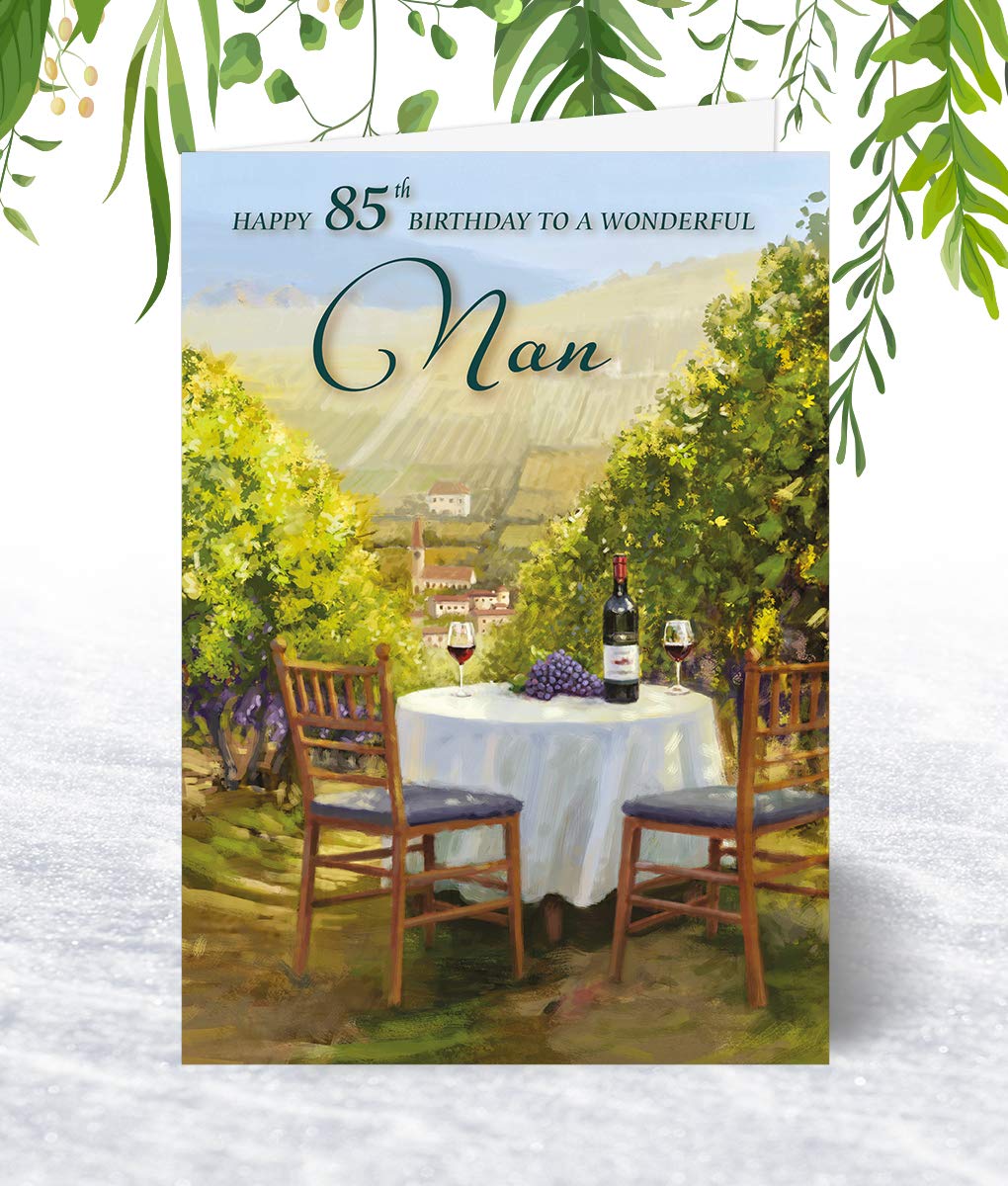 Olivia Samuel Geburtstagskarte Zum 100. Geburtstag – A5, Motiv „Sunshine And Wine“