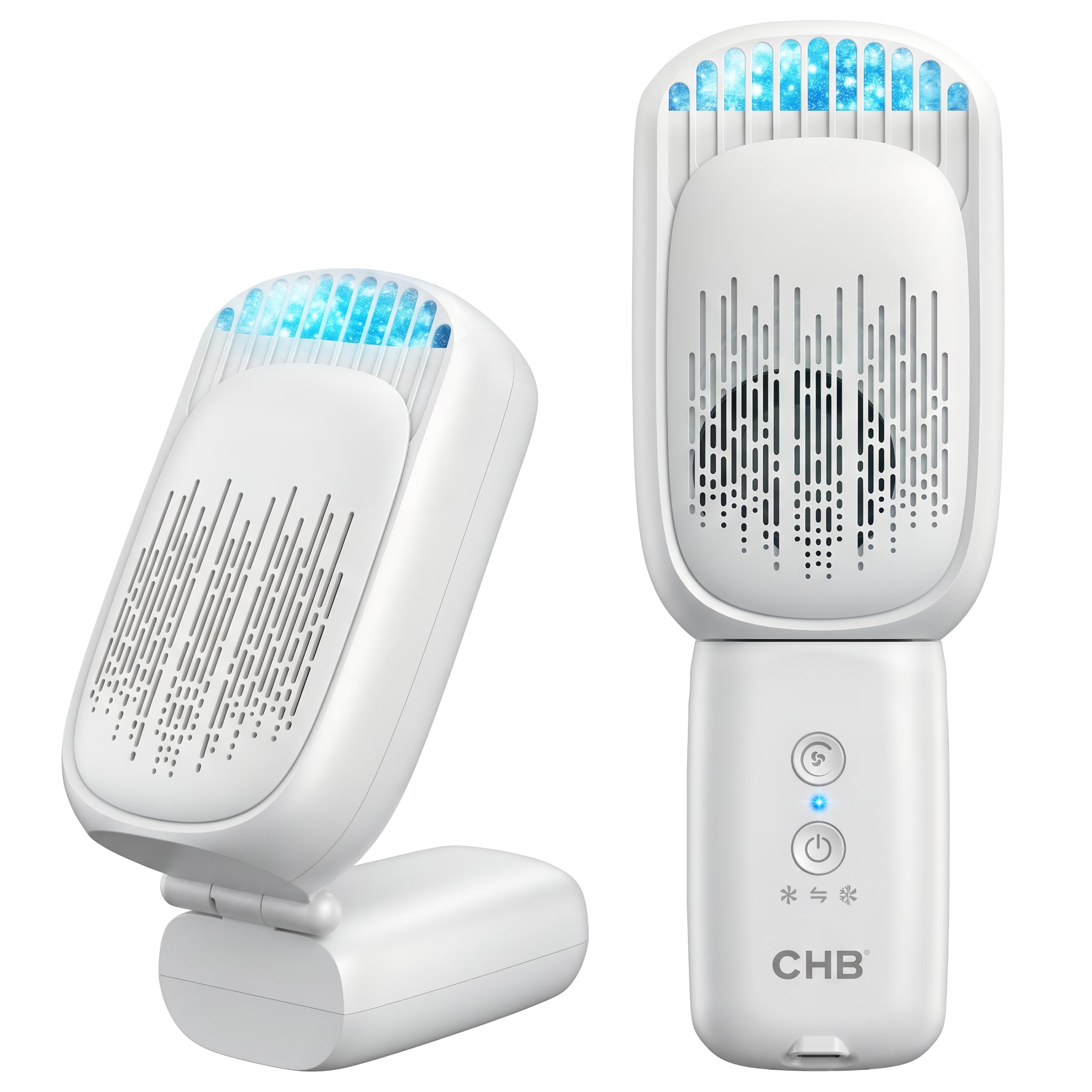 CHB ハンディエアコン 本体 スノーホワイト Amazon | CHB ハンディエアコン -5℃体感 瞬間冷風ハンディファン 送風