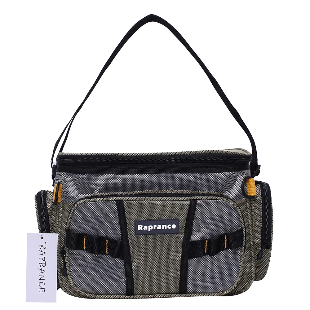 Raprance Soft-Sided Fishing Tackle Bag for Saltwater or Freshwater