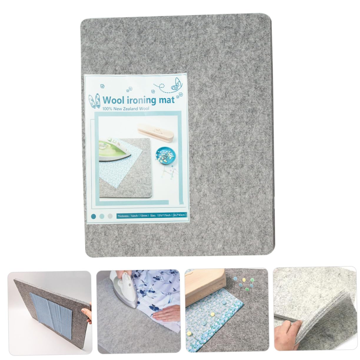Almohadilla de Fieltro de Lana Ligera y Absorbente de Vapor de Planchar de Mesa para Protección y Uso Práctico en Planchado de Ropa