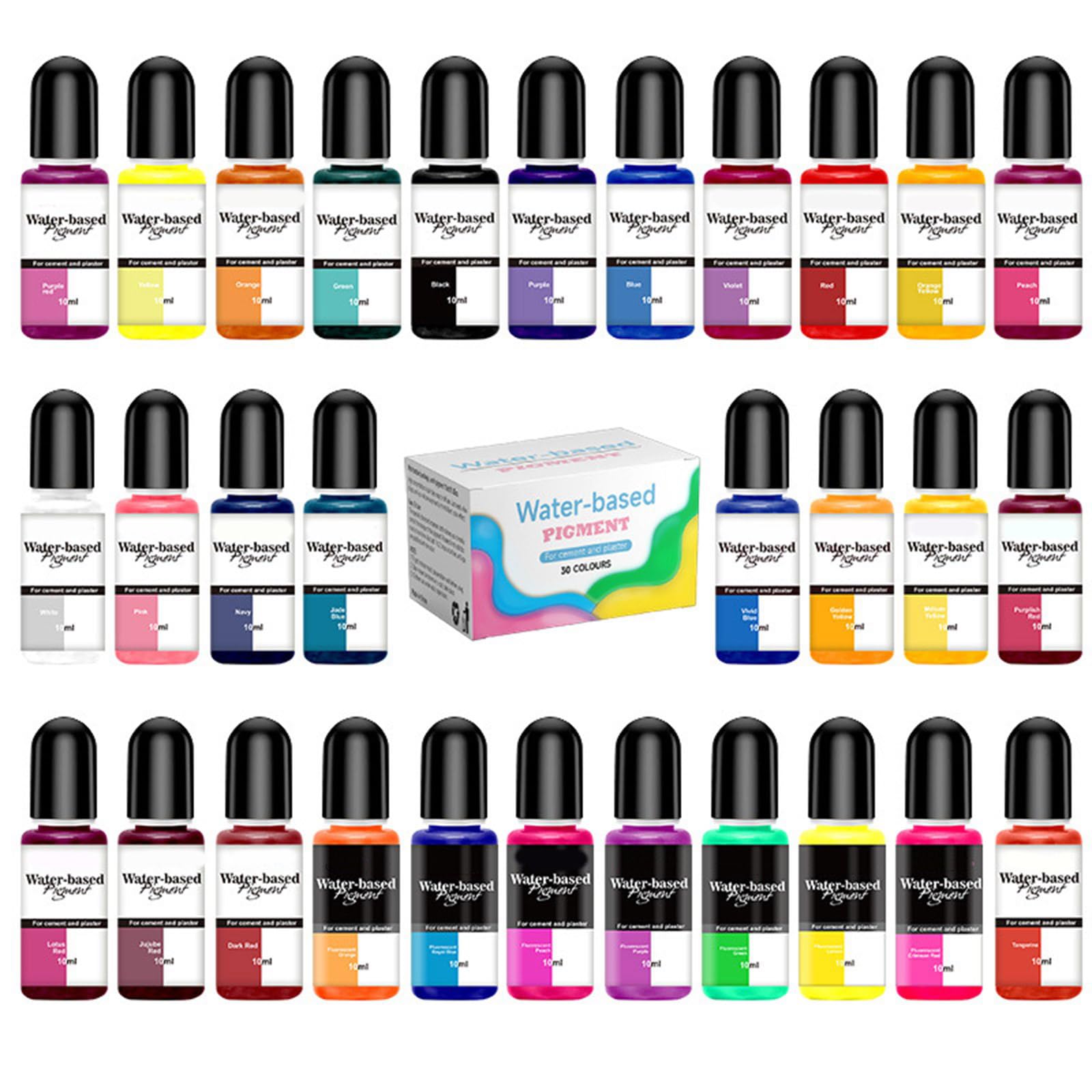 Set of 30 Inks Epoxy Resin Dye Crafting Dye Painting Inks Jewelry Making Inks Intenses Pigment Colors Epoxy Resin Paint