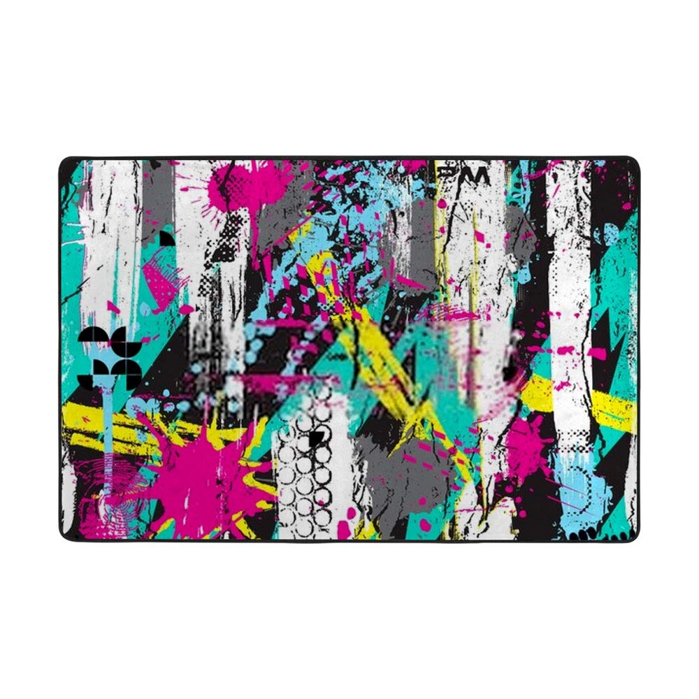 Tapis abstrait moderne au design splash coloré pour sublimer votre séjour