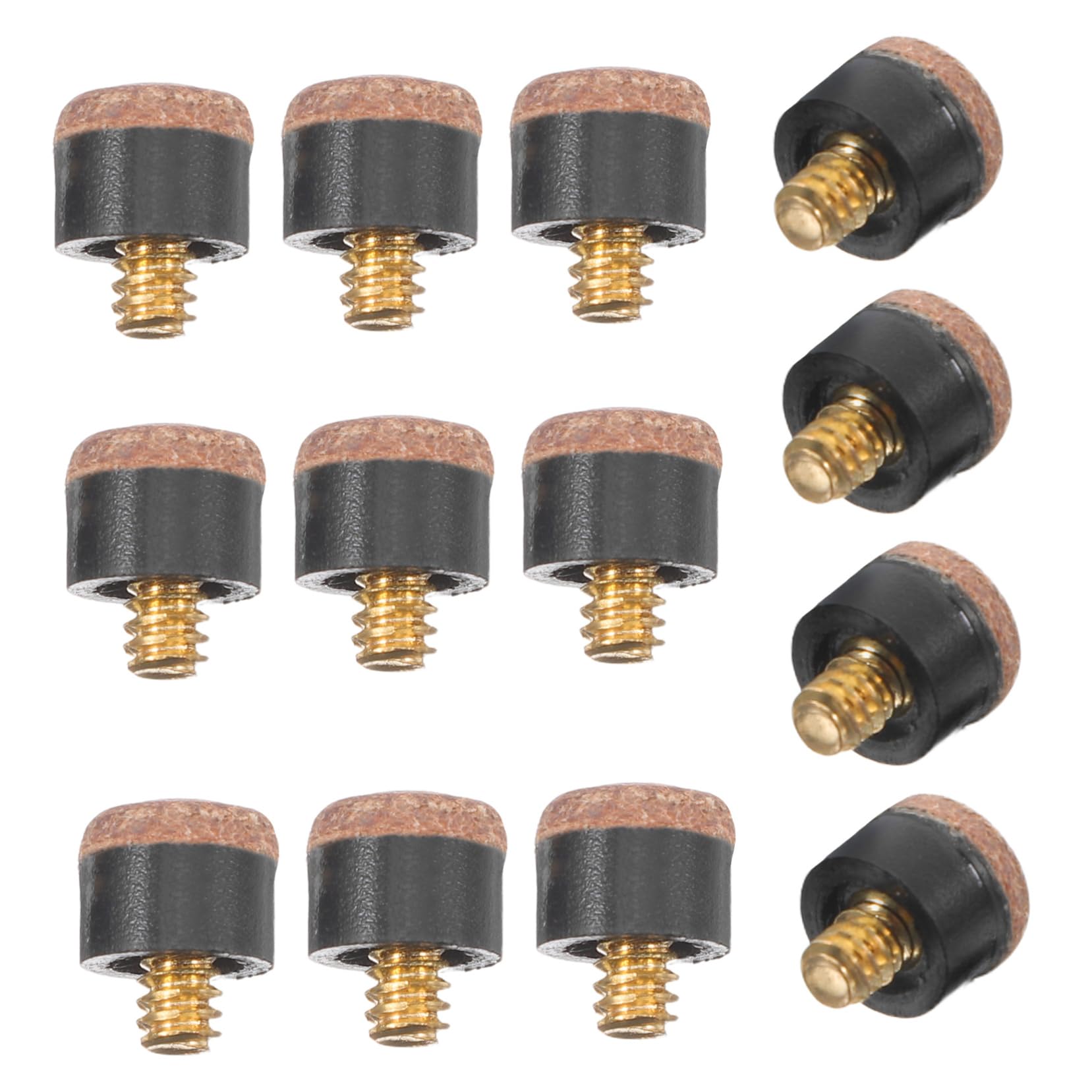 SUPVOX 25pcs Billiard Tips Replacement Kit for Snooker Cues and Pool Sticks Easy Installation Screw Tips for Enhanced Precision Games Compatible with Billiards