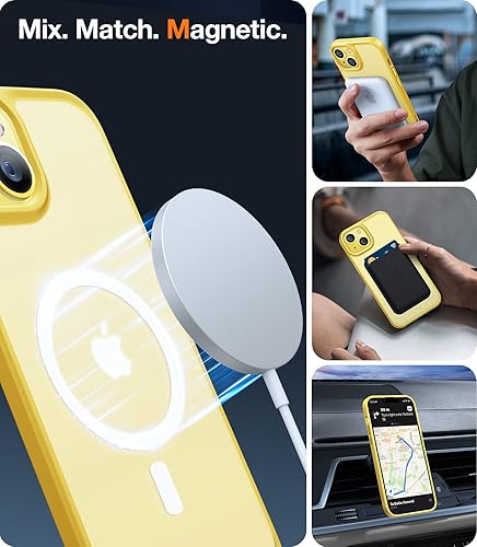 Miniatura 2 de TORRAS Funda magnética para iPhone 14 para iPhone 13, probada en caídas de grado militar de 10 pies, compatible con MagSafe, funda protectora