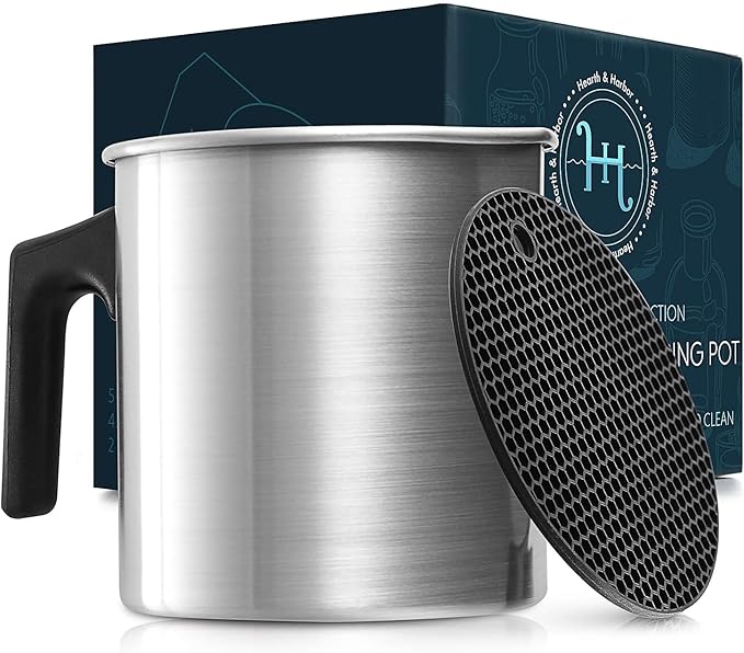 Hearth & Harbor Aluminum Wax Melting & Pouring Pot with