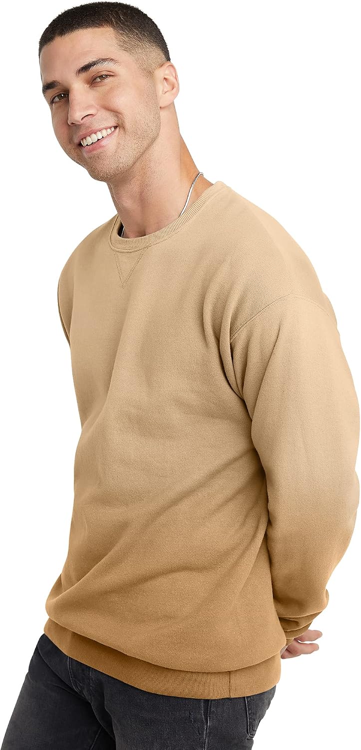 Hanes mens Oversized Sweatshirt, Comfortwash Boyfriend Crewneck Sweatshirts, Garment-dyed Fleece (S–2xl)