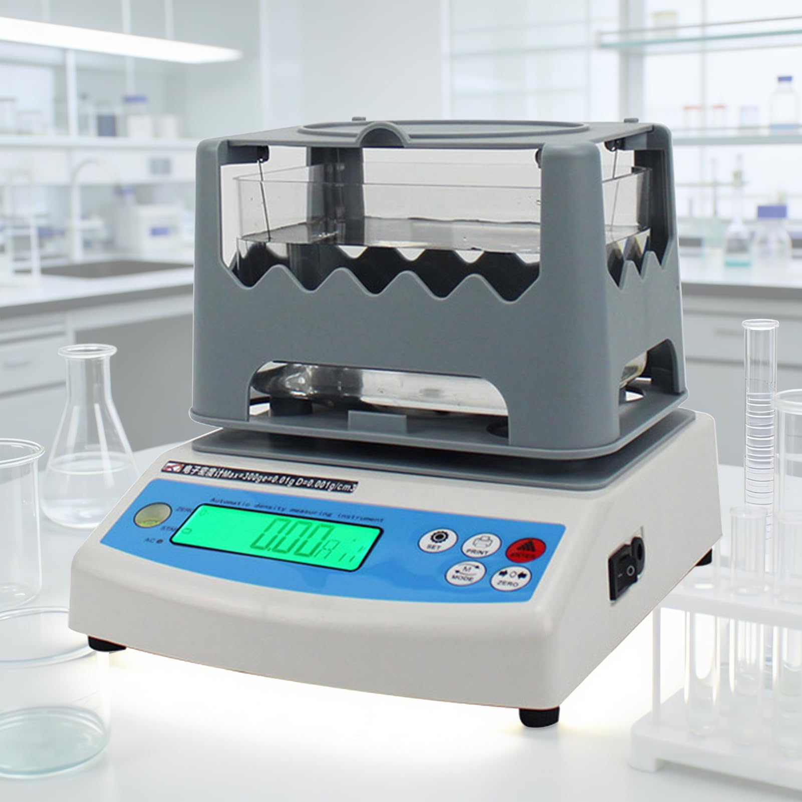 Densímetro electrónico para análisis preciso de la pureza del metal, ideal para oro, plata, paladio, equipos de laboratorio industrial