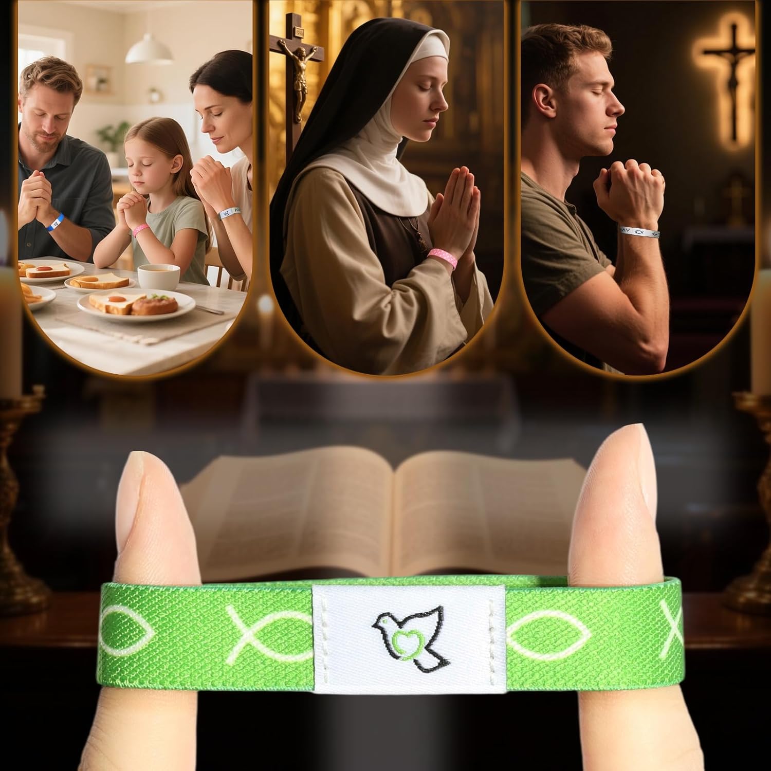 Daily Bible Verse Bracelets, NFC Inspirational Bracelet Bible Christian Wristbands Jesus Jewelry Gifts for Women Men - Image 4