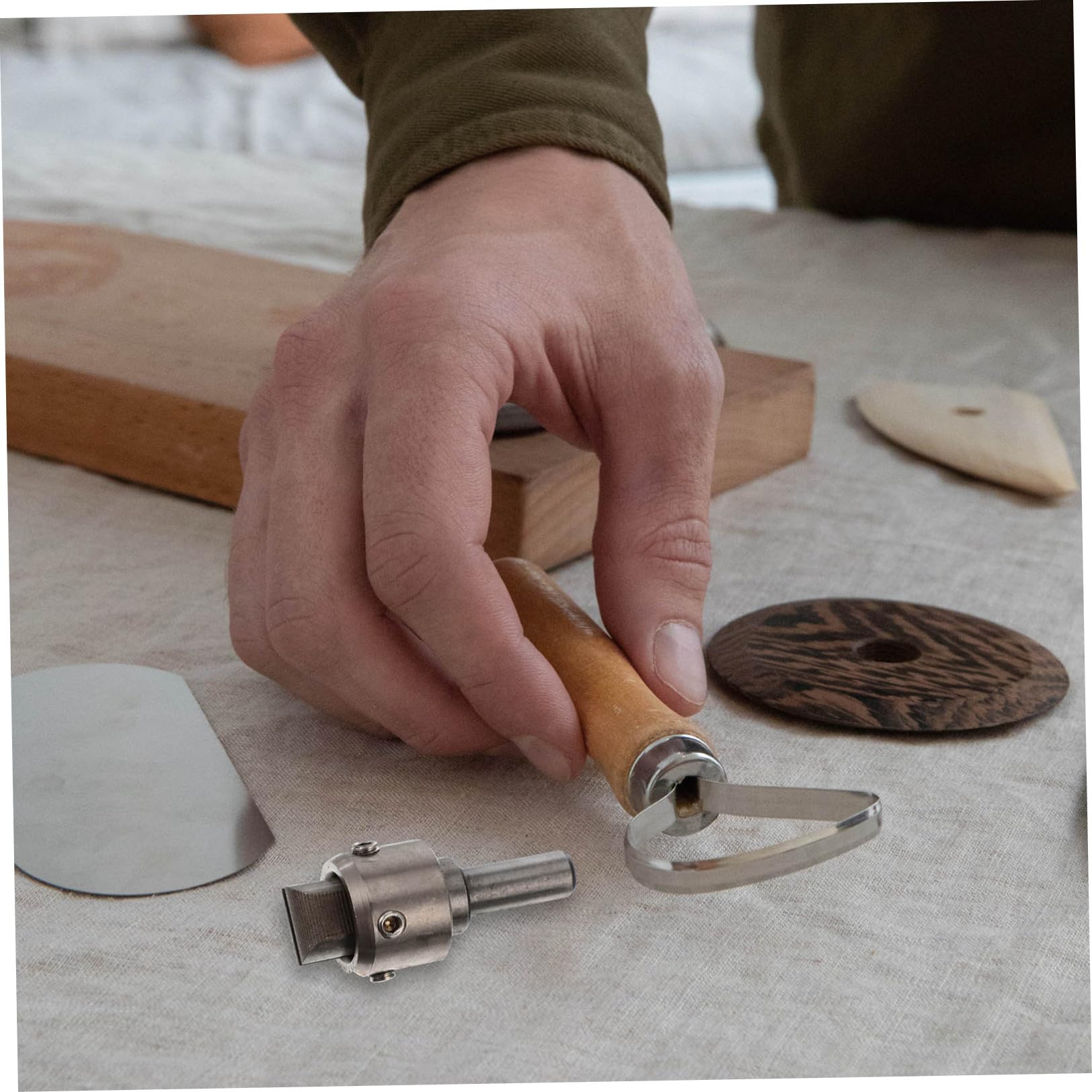 Gadpiparty Set di Punte da Trapano per Anelli in Acciaio ad Alta Velocità, Accessori per Lavorazione Legno e Pvc, per Intaglio Artistico e Creazione Anelli Delicati
