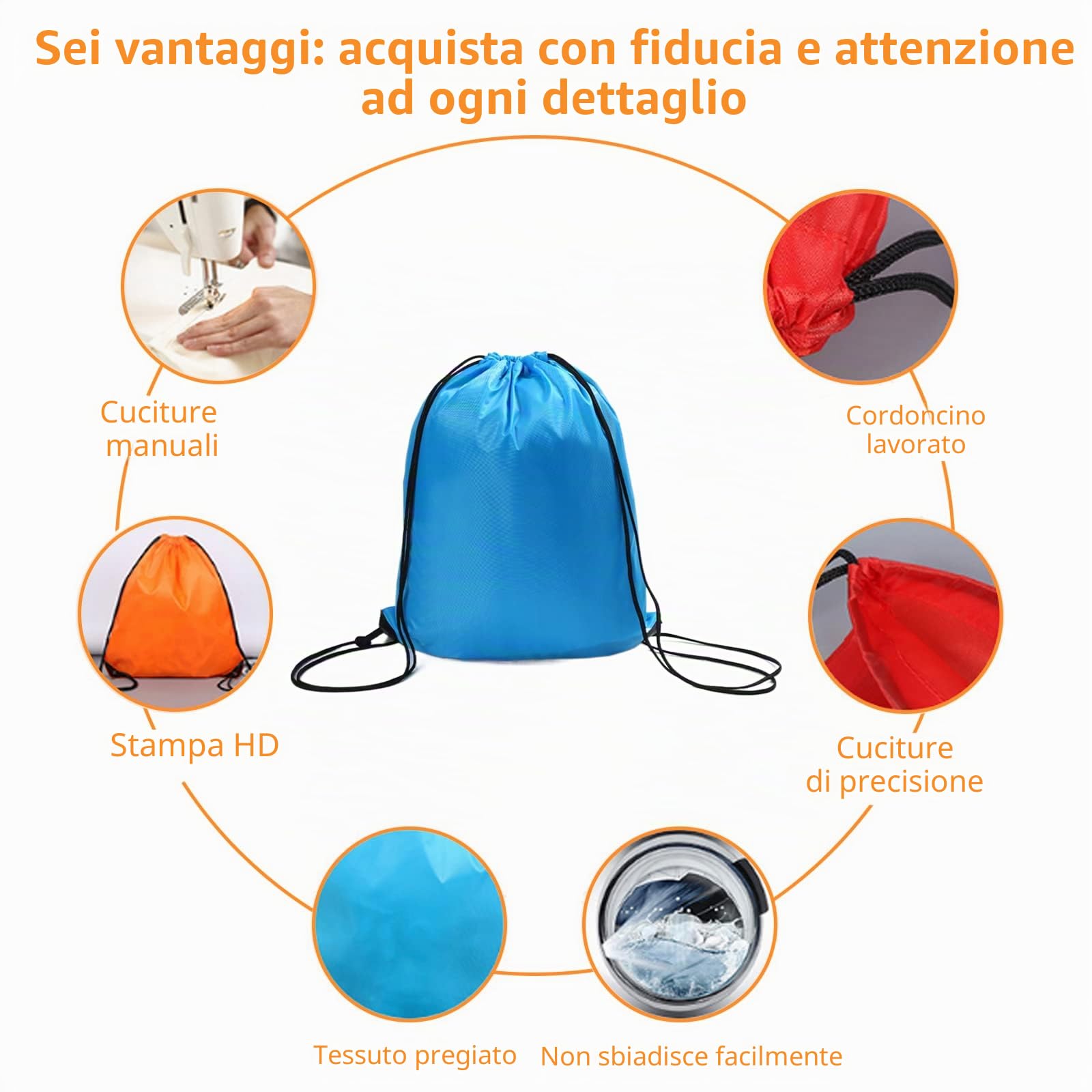 24 sacchetti con coulisse, zaino con coulisse, per palestra, scuola, viaggi, picnic, per bambini e adulti, zaino con cordoncino, sacchetti regalo per ragazze e ragazzi