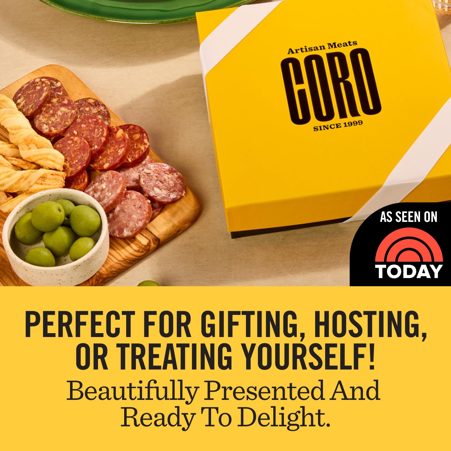 Coro Salami Gift Box with charcuterie