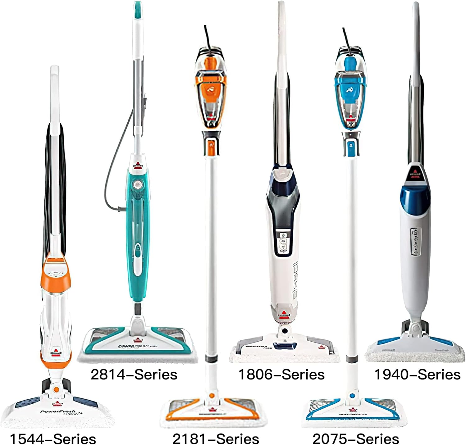 Hongfa 10 Packs Washable Steam Mop Pads Replacement for Bissell PowerFresh 1940 1806 1544 2075 Series Steam Cleaner