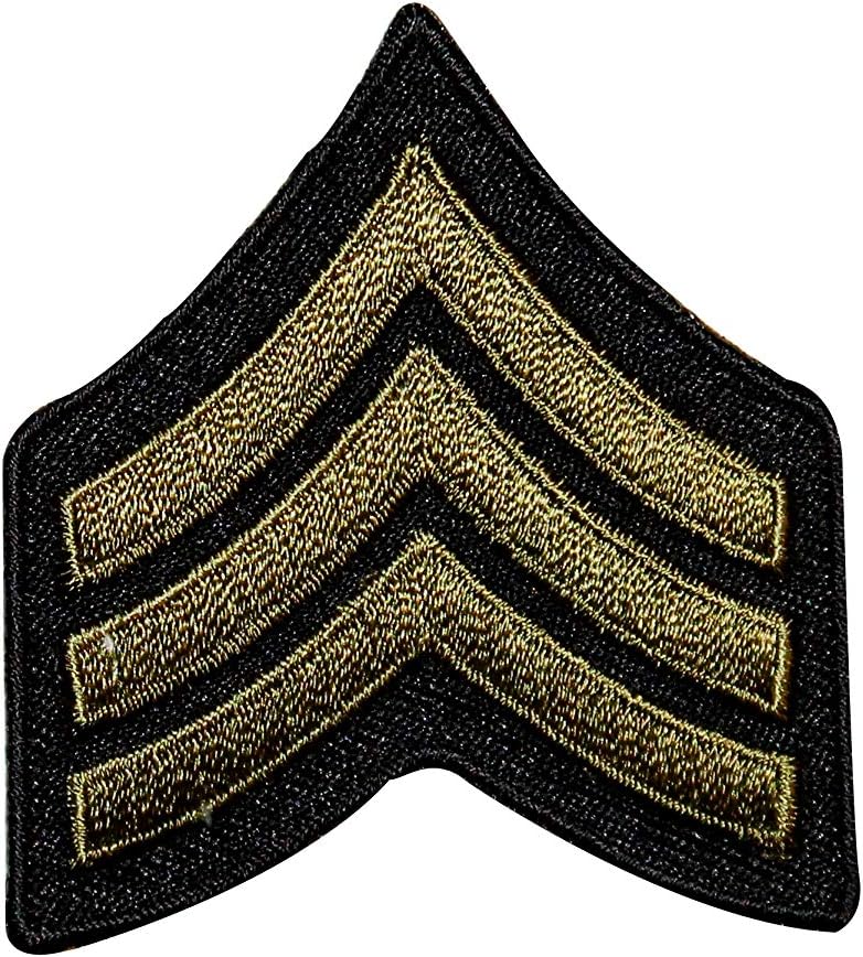 Army Green Military Stripes Patch ChevronPattern Embroidered Iron On Applique