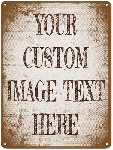 Generic Letrero personalizado Letreros de metal de aluminio, estilo vintage, vertical, 12 x 16 pulgadas, montaje en pared, oficina, dormitorio,