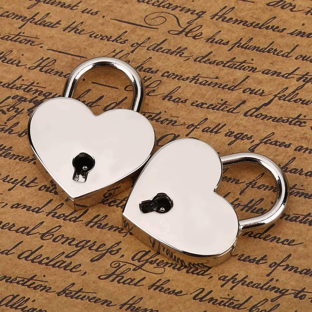 Lucchetto personalizzato con lucchetto a forma di cuore con lucchetto a forma di cuore Vintage lucchetto personalizzato per scatola di gioielli piccola scatola di legno  13