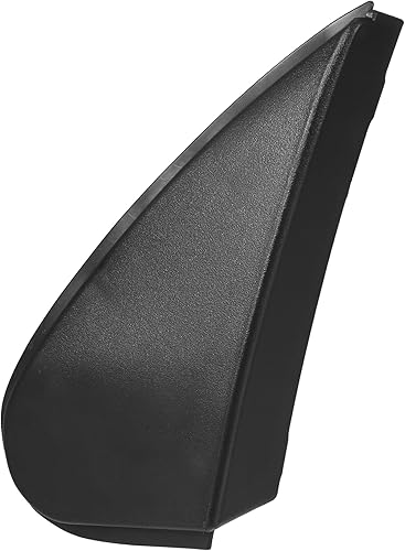 A ABSOPRO Espejo de puerta delantera izquierda esquina Fender Triangle Cover No.6011802170 para Toyota Corolla 2014-2016 plástico negro