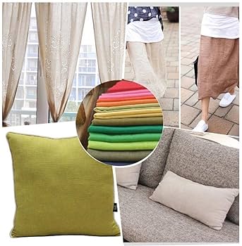 Amazon | moonfarm 選べる21色 カラー 綿 麻 無地 生地 約 2m 幅