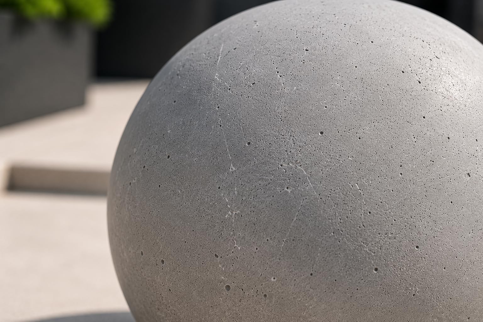 Beton Dekokugel Ø 29 cm Gartenkugel Wetterfest Gartendeko für Terrasse Beet Eingangsbereich Zementkugel Betonkugel