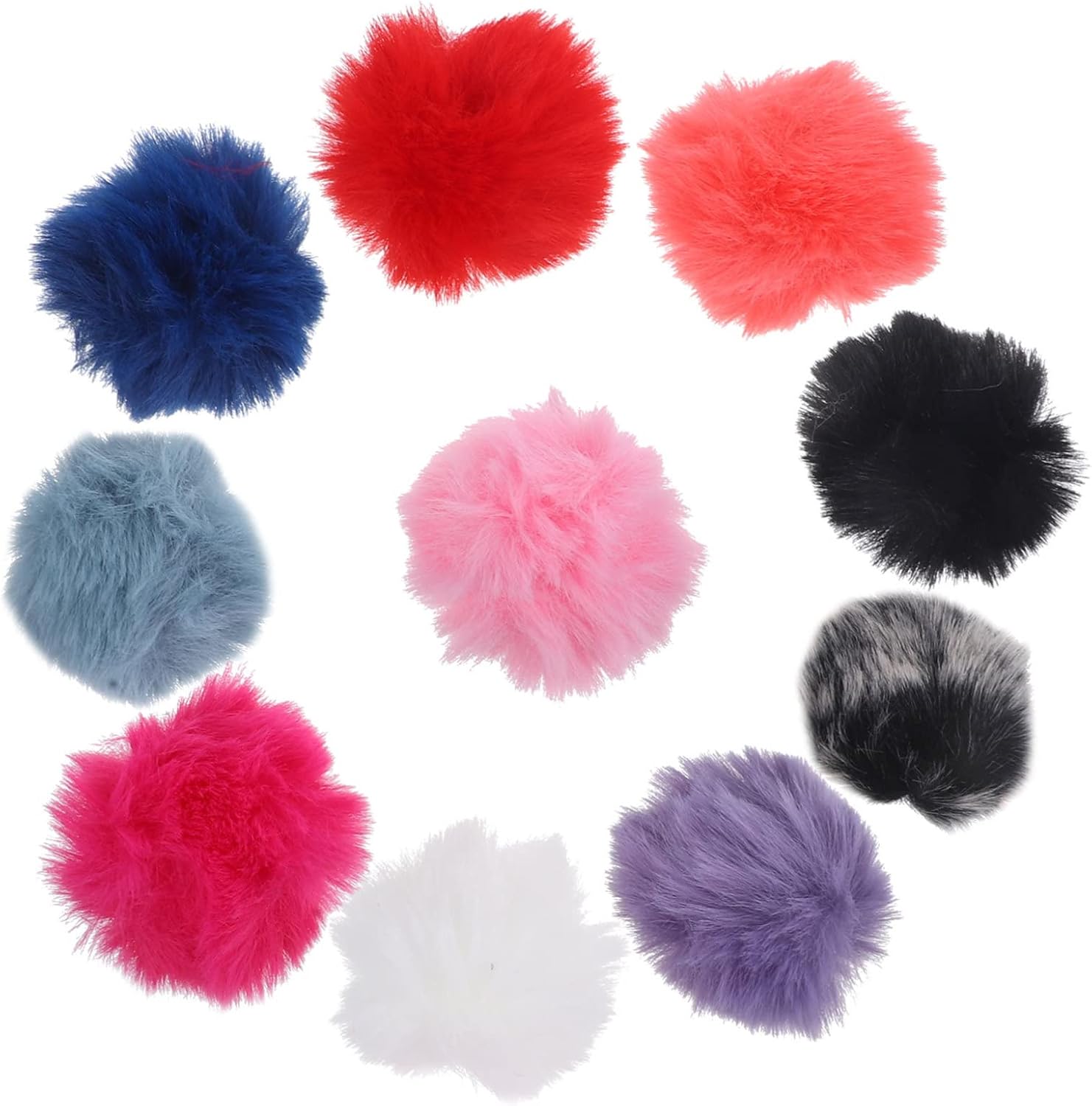 MERRYHAPY 50pcs Furry Microphone Windscreen for Lapel Mics Cute and Delicate Design Excellent Windproof Effect for Use Easy to Install and