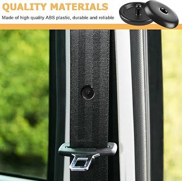 5 Pairs Seatbelt Stopper Kit, Universal Fit Seat Belt Stopper Button, Snap-on Seat Belt Button Stop, Plastic Seat Belt Buckle Button, Car Accessories Prevent Seatbelt Clip from Sliding Down (5)