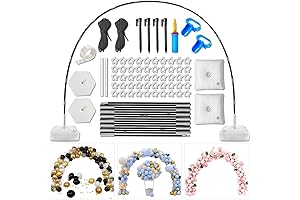 10'x9' Adjustable Wedding Balloon Arch Frame Stand Kit For Ceremony, Birthday Party Decoration