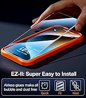 Vista 6 de TORRAS Stealth - Protector de pantalla de privacidad para iPhone 15 Pro Max con vidrio templado 9H duradero y resistente de alta definición