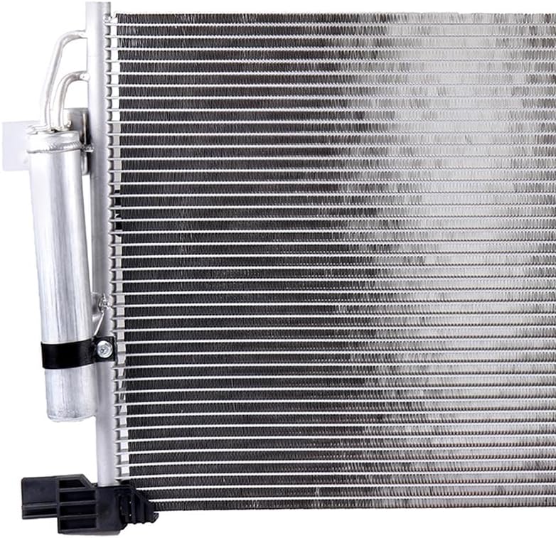 Car Replacement Aluminum Radiator and Condenser Fits 2008-2014 for Mitsubishi Lancer 2.0L 2009-2014 for Mitsubishi Lancer 2.4L 2010-2013 for Mitsubishi Outlander 2.4L 2979