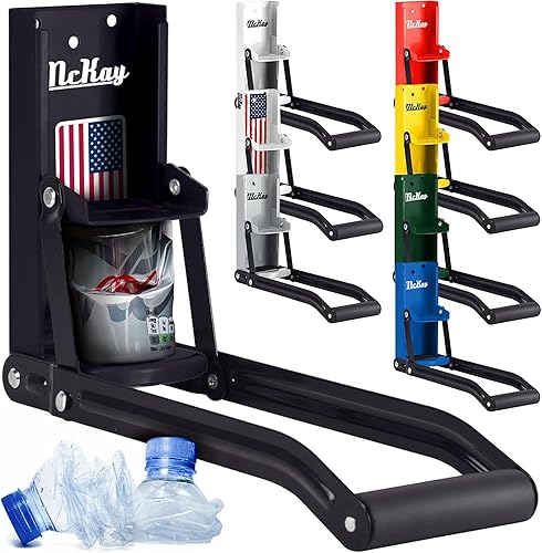 Miniatura 18 de Mckay Trituradora de latas de metal de 12 onzas, trituradora de latas montada en la pared, trituradora de latas para reciclar trituradora de pared