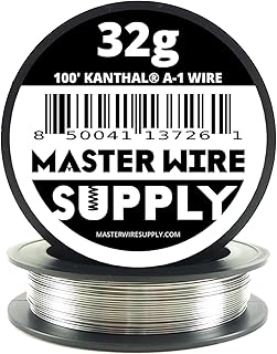 Kanthal A1-100' - 32 Gauge Wire - 100ft - 0.20mm - 0.008in - Master Wire Supply