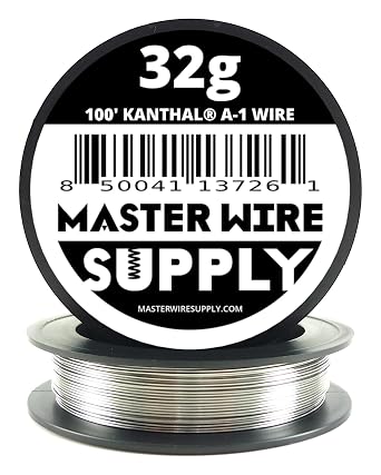 Kanthal A1-100 - 32 Gauge Wire - 100ft - 0.20mm - 0.008in - Master Wire Supply