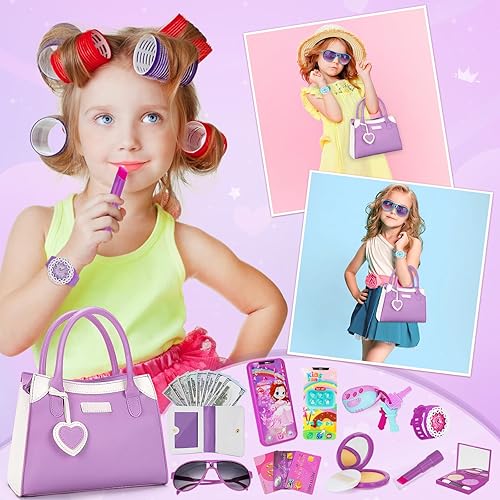 Miniatura 5 de Officygnet Juguetes para niñas de 3, 4, 5, 6, 7, 8 años  Juguetes de princesa para niñas pequeñas, bolso con accesorios, bolso de juguete para niños
