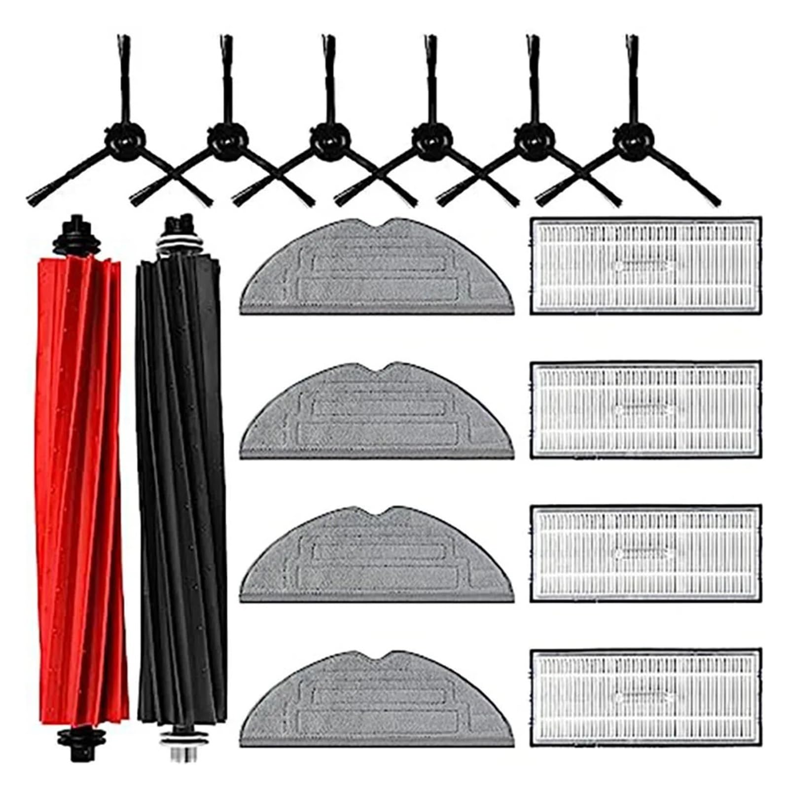 Compatible For Roborock,Compatible For Stone，sweeping Robot S8 Accessories G20 Main Brush Edge Brush Filter Cloth Consumable Roller Parts(C)