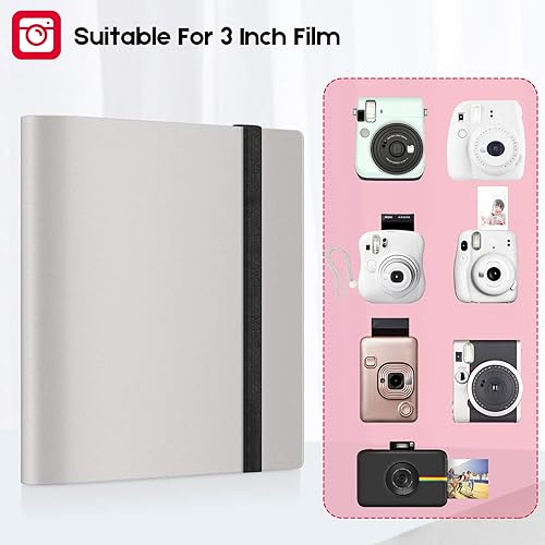 Miniatura 4 de Ablus Mini álbum de fotos de 160 bolsillos para cámara Fujifilm Instax Mini, Polaroid Snap, Z2300, cámaras instantáneas SocialMatic e impresora