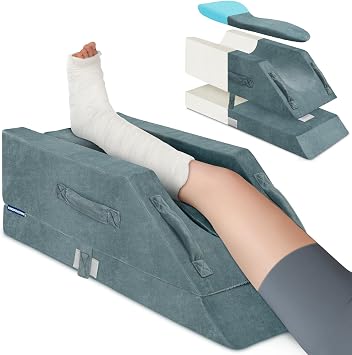 KingPavonini 4-Height Adjustable Leg Elevation Pillow, Double Leg