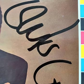 Amazon.co.jp: 本人直筆サイン入り 日本盤LP帯付き Elvis Costello