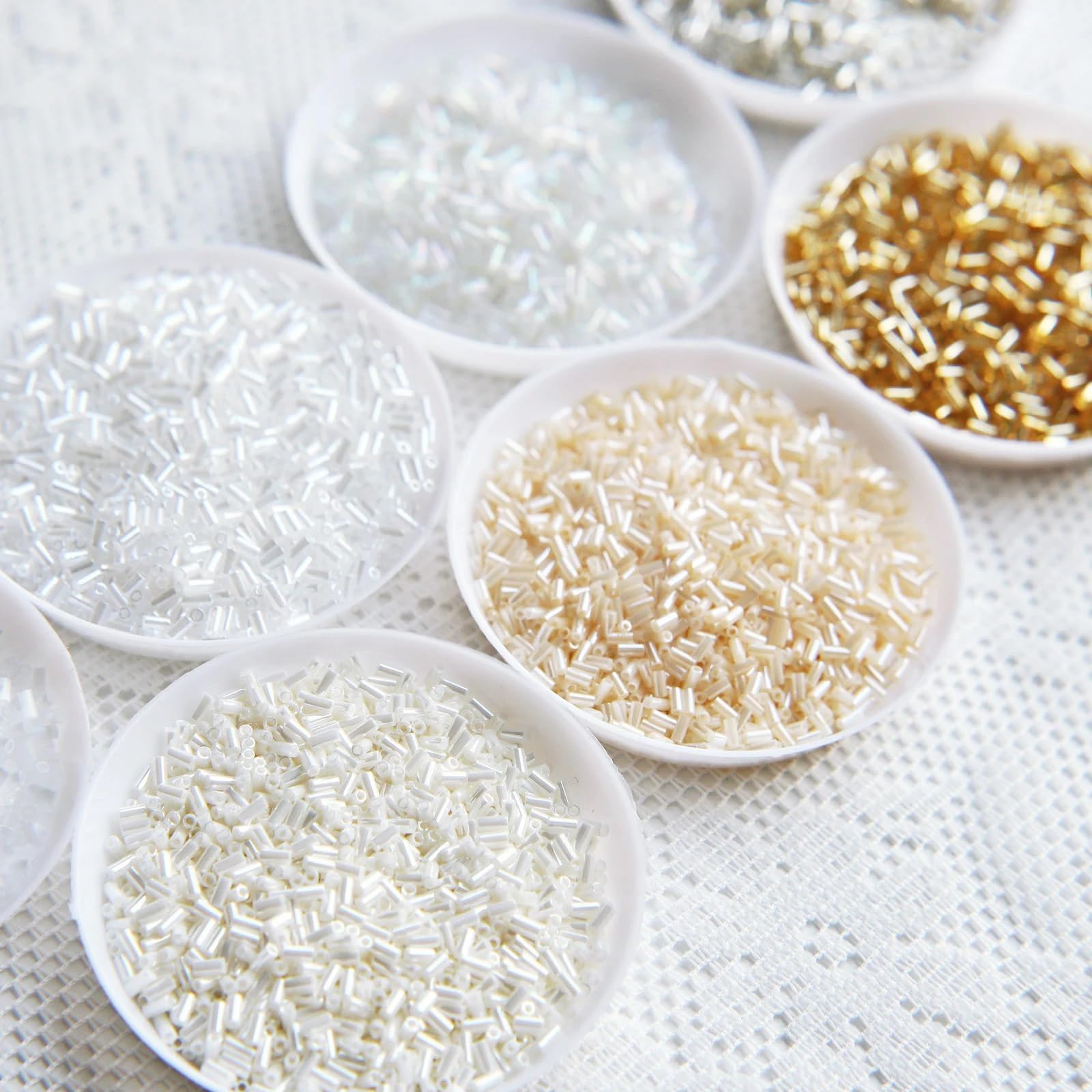 3mm/0.12" Miyuki Tube Beads, Doll Clothes Tube Beads in Smallest Size, Made in Japan, Craft Supplies, Pack of About 3 Grams (#3)