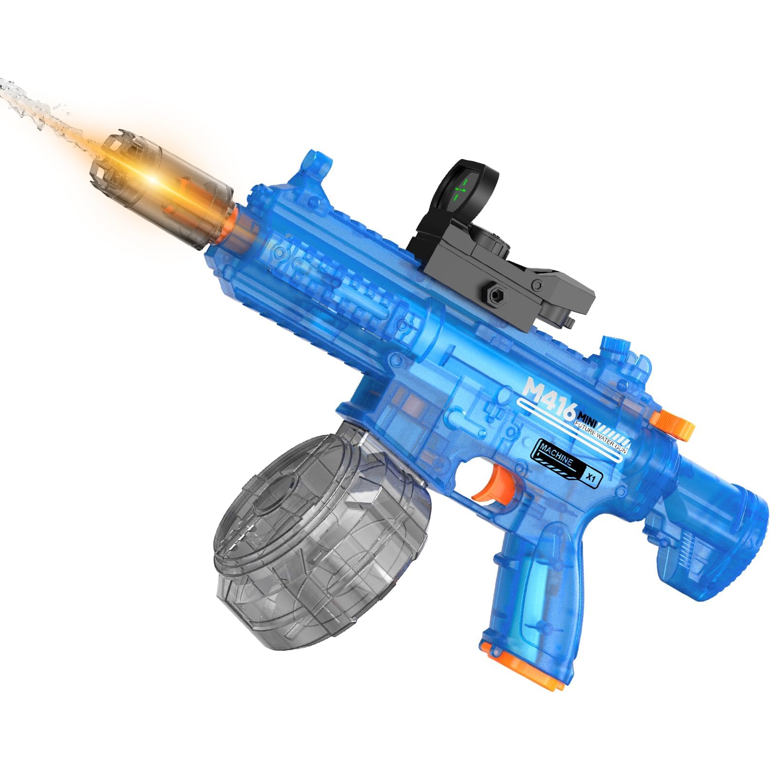 Electric Water Gun, M416 Electric Toy Gun, Water Pistol with High Powered Battery and Long Range- Gift for Boys and Girls Age 8+, for Summer Pool Beach Party and Outdoor Activities