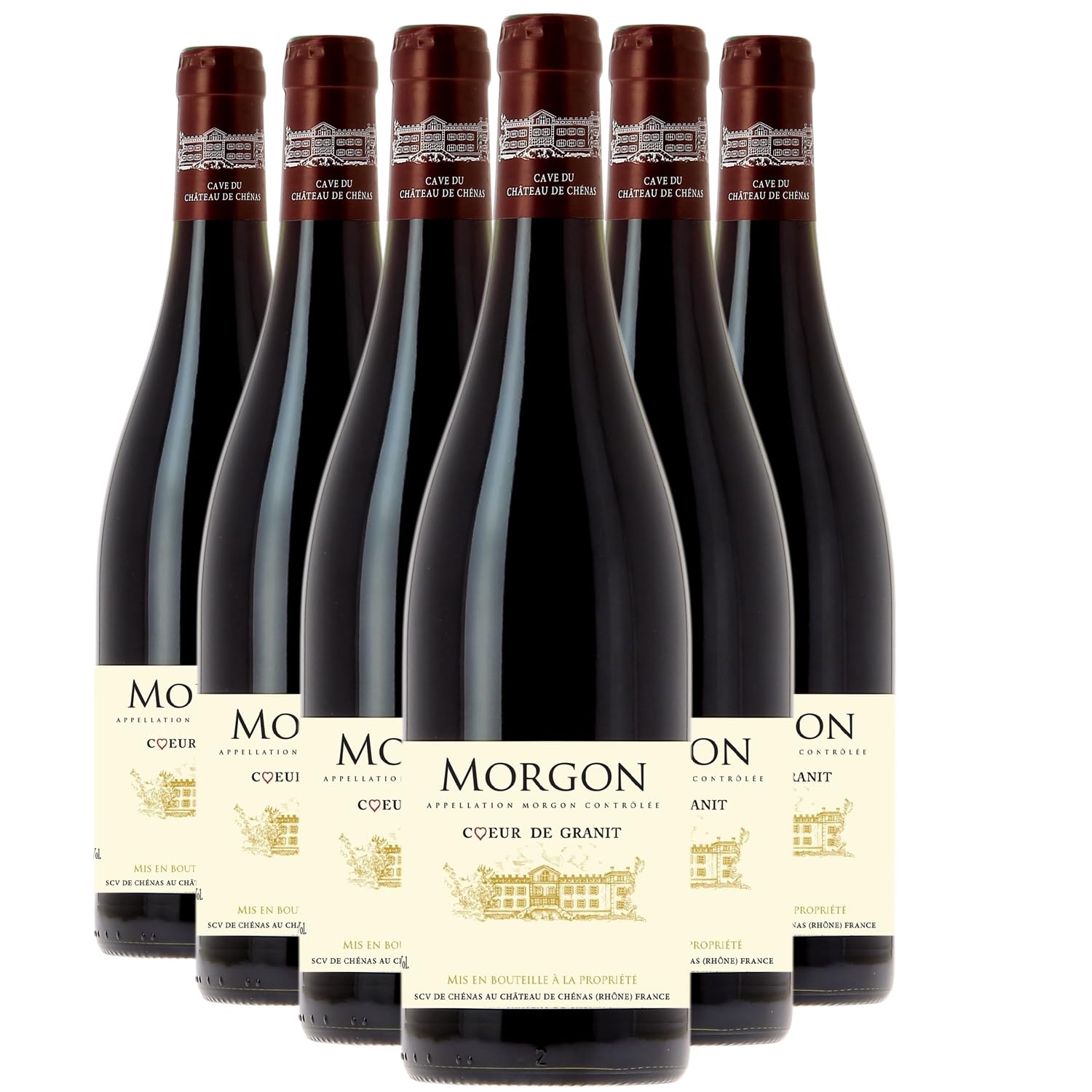 Morgon Coeur de Granit - Rouge 2024 - Cave du Château de Chenas - Vin Rouge du Beaujolais (6x75cl)