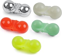 Fishing Double Rattle Beads, 40pcs Catfish Fishing Rattle Bells Fish Bite Bait Alarm Catfish Rig Fishing Attractor Bell Beads Accessory for Luring Fish