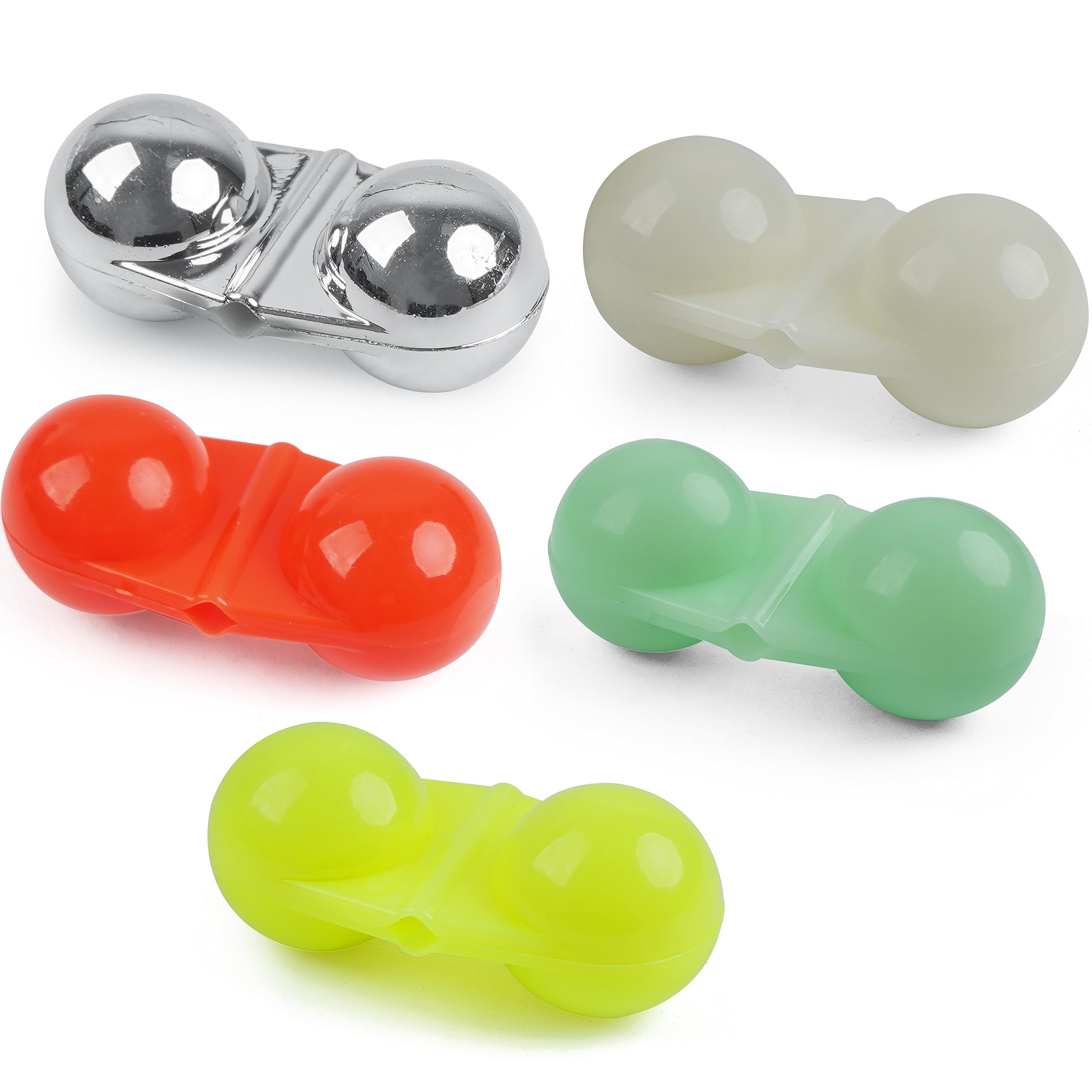 Fishing Double Rattle Beads, 40pcs Catfish Fishing Rattle Bells Fish Bite  Bait Alarm Catfish Rig Fishing Attractor Bell Beads Accessory for Luring