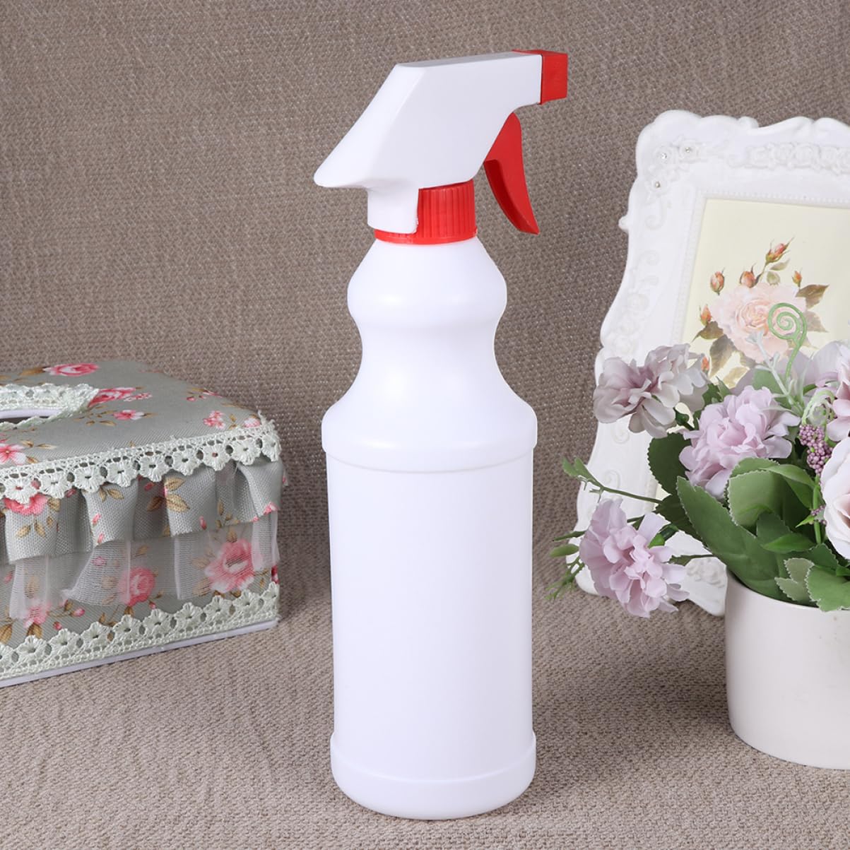 FRCOLOR Botella de Spray 500ml Plástico Roja Pulverizadora