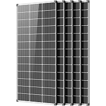 1000W Solar Panels 5PCS 200 Watt Solar Panel 12V N Type 18BB Solar Panel 25% Cell Efficiency A+ Grade PV Module with IP68 Waterproof 200w Solar Panels for Off Grid RV Boat Rooftop Camper