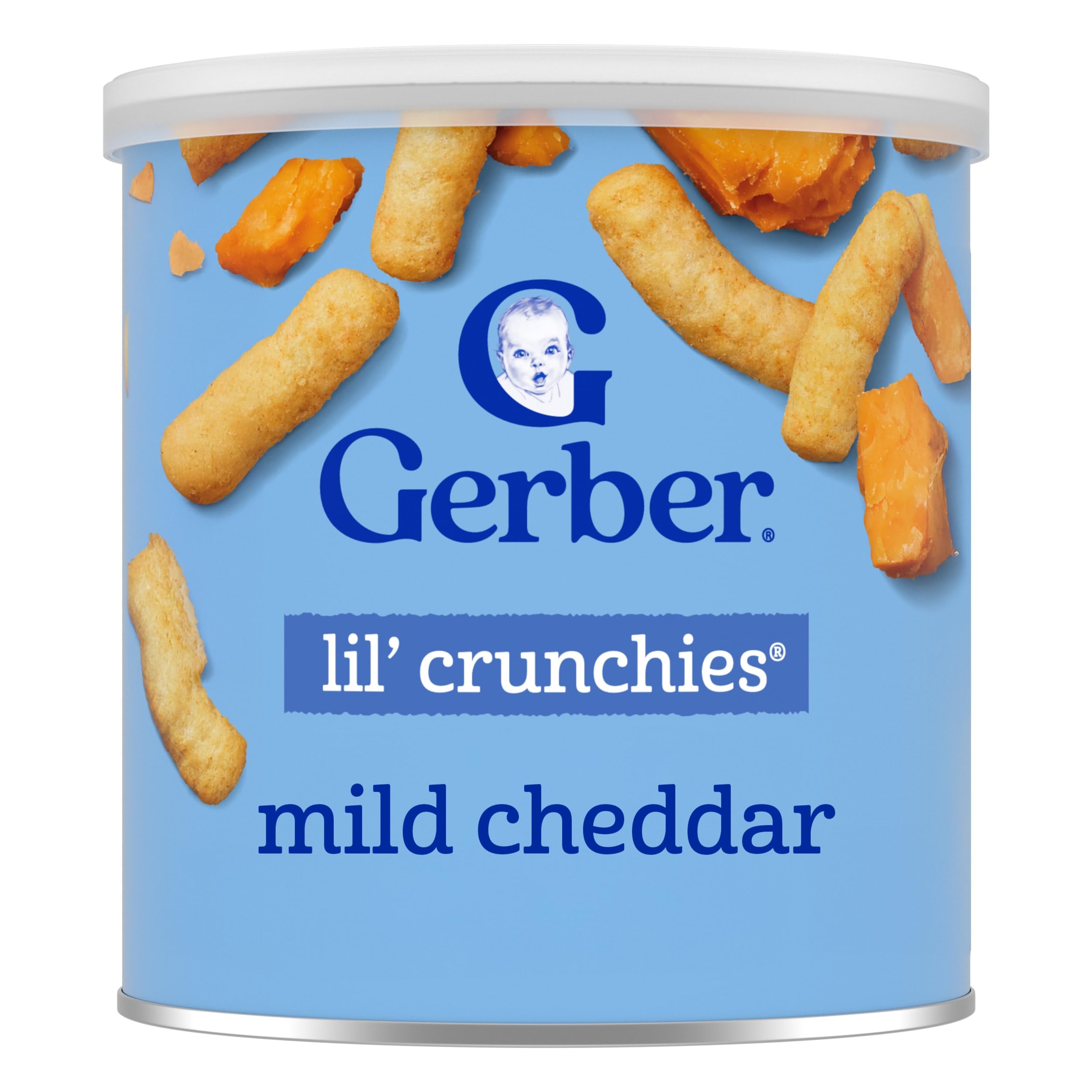 Nestlé Gerber Crunchies Baked Corn Snack Mild Cheddar 42g