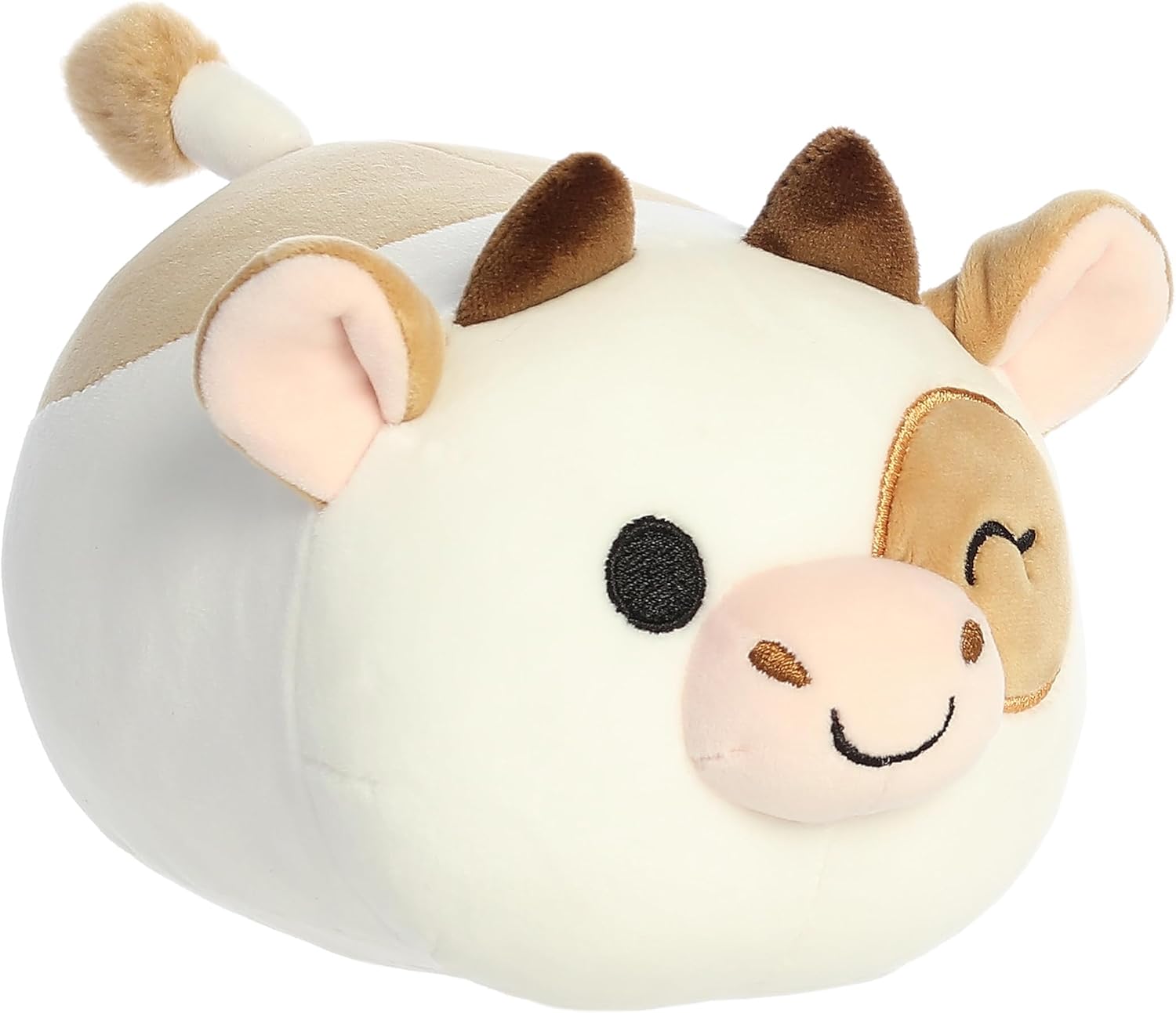 Aurora® Squishy Mooples™ Charlie Chocolate Milk™ Stuffed Animal - Soft and Cuddly Toy for Imaginative Play - Perfect for Birthdays, Adults and Kids All Ages - Brown 7 Inches