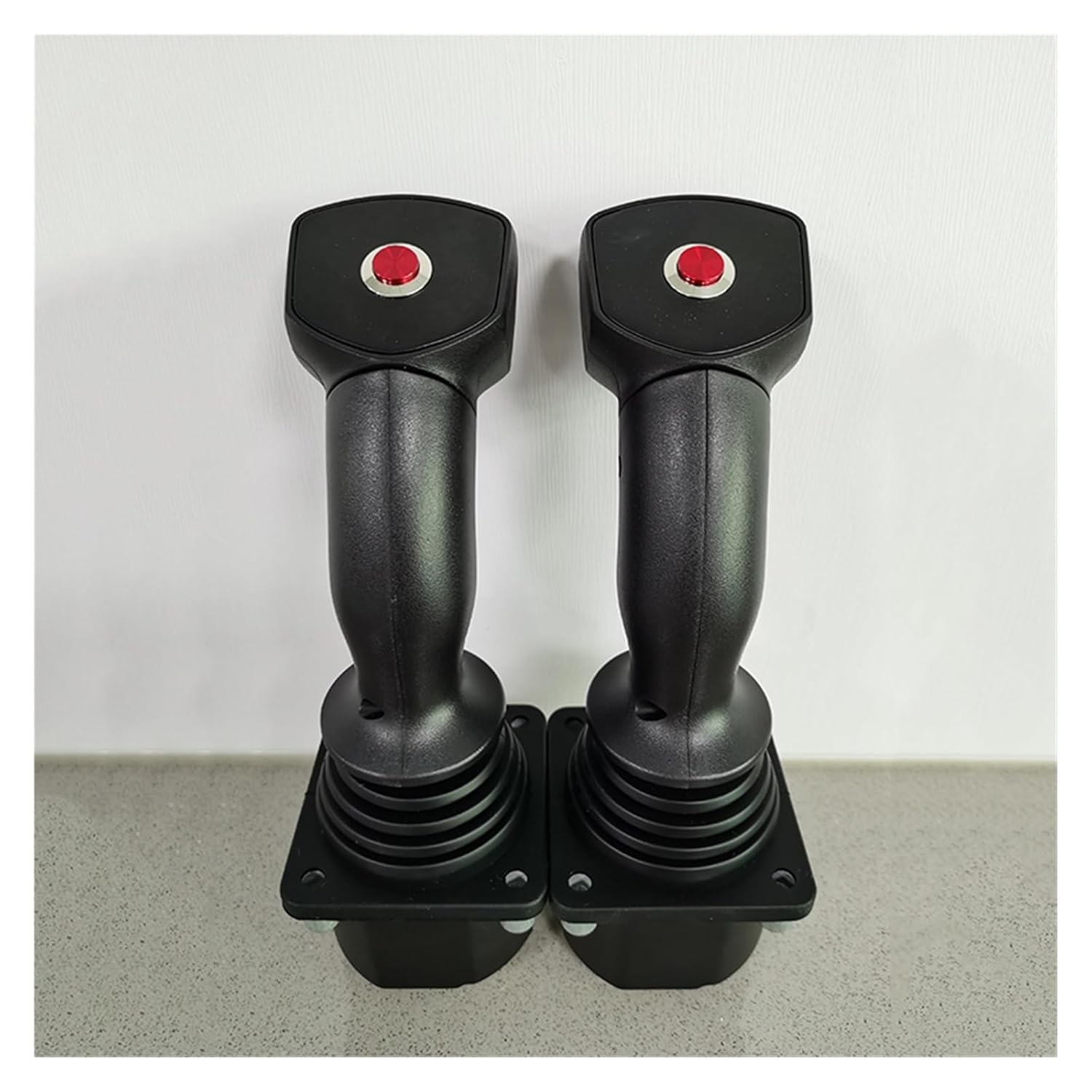SMC60A-1 Engineering Machinery Handle Industrial Joystick, Master Control Lever Handle Hall Rocker 2 Axis 1 Button(Power supply 5V output RS232)