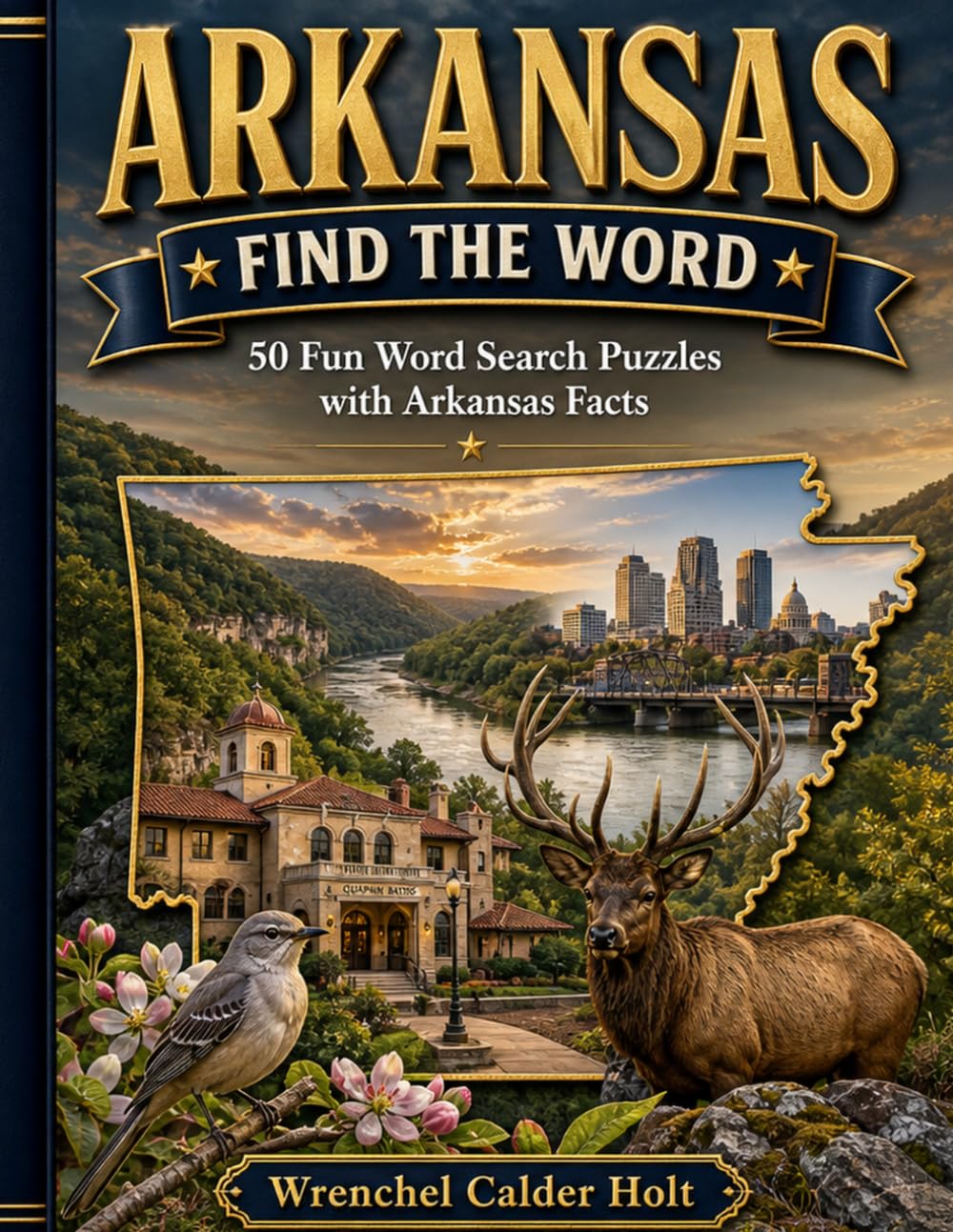 ARKANSAS FIND A WORD: 50 Fun Word Search Puzzles with Arkansas Facts (United States Word Search Puzzles)