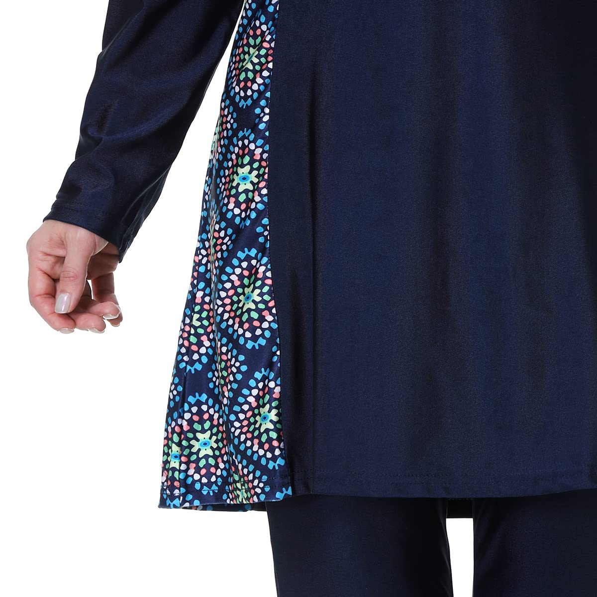 Skromne stroje kąpielowe plus size dla kobiet z hidżabem pełne pokrycie islamskie burkini muzułmańskie