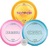 Z Lite 3-Pack - Premium Disc Golf Set with Cicada, Scorch, & Buzzz - Lightweight Discs in Varied Foils & Weights + Exclusive Snap Cap